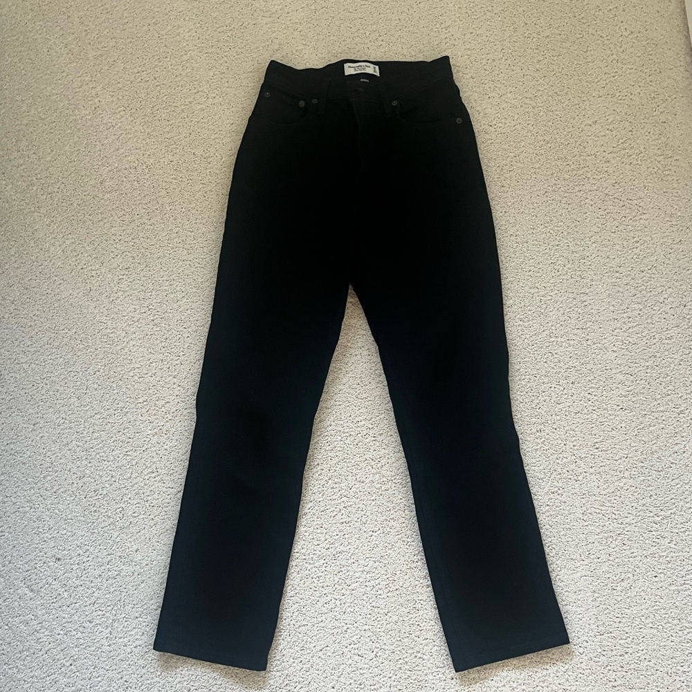 Abercrombie & Fitch Curve Love 90s Straight Jeans 26/2 Ultra High Rise